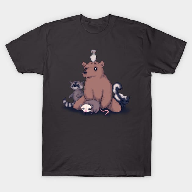 Trash Animals T-Shirt by LVBart